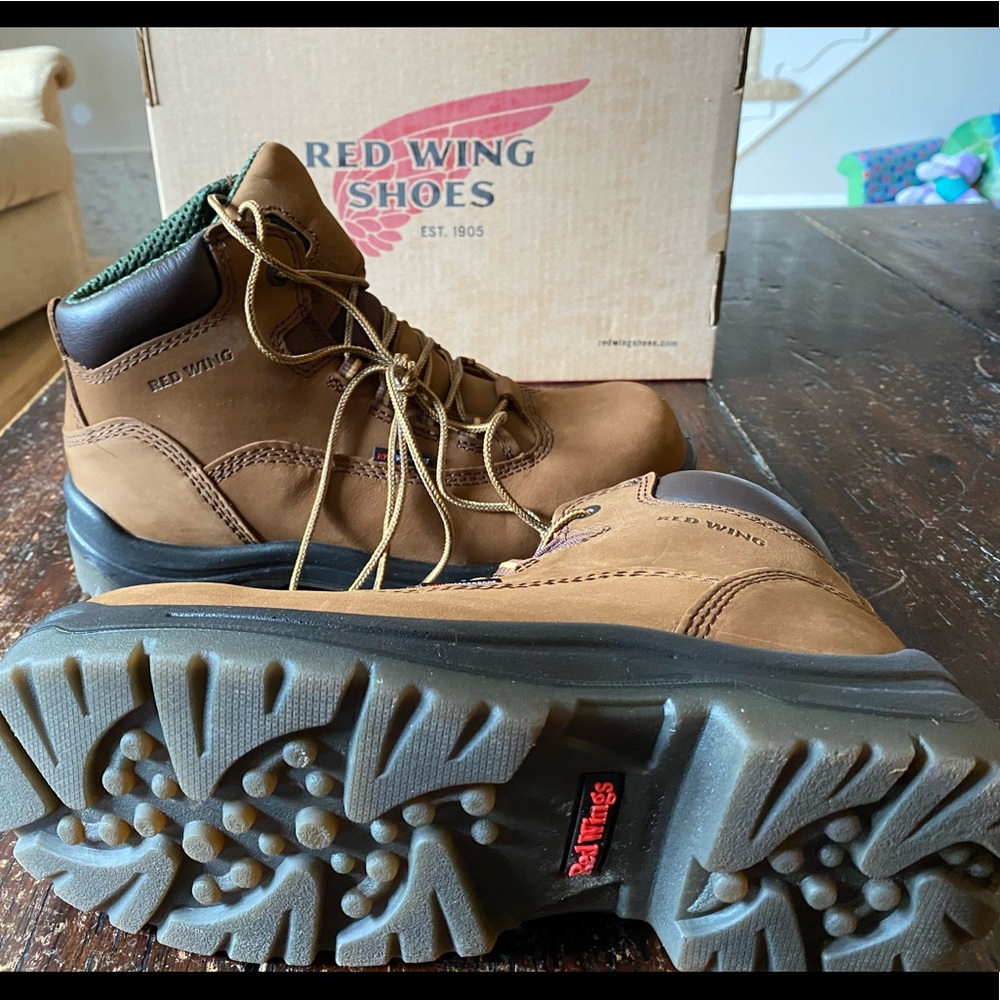 Red Wing Safety Toe Boots - Like New!  Worn Once!